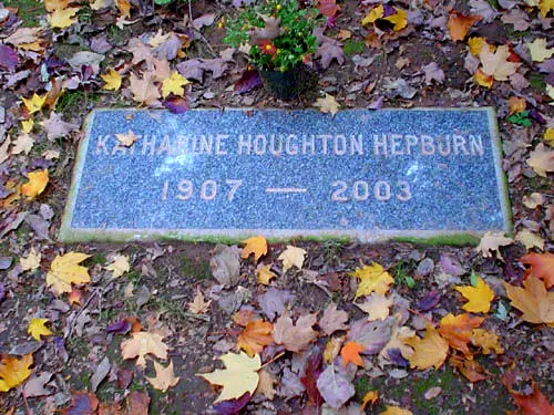 Katharine Hepburn gravestone
