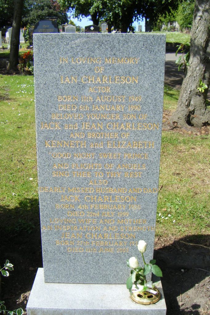 Ian Charleson's gravestone