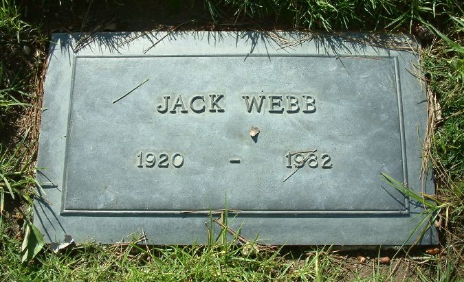 Jack Webb's grave