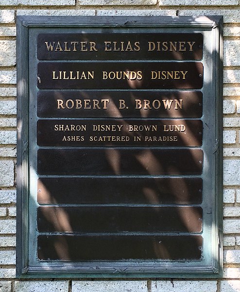 Walt Disney's grave