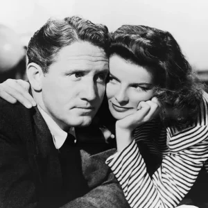Spencer Tracy and Katharine Hepburn