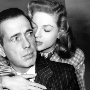 Humphrey Bogart with his wife Lauren Bacall