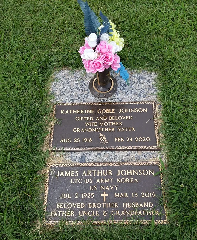 Katherine Johnson's grave