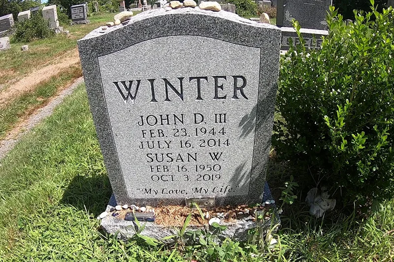 Johnny Winter's grave
