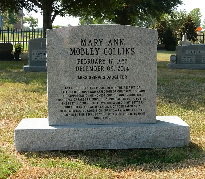 Mary Ann Mobley grave