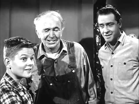 Michael Winkelman, Walter Brennan, and Richard Crenna in The Real McCoys TV show