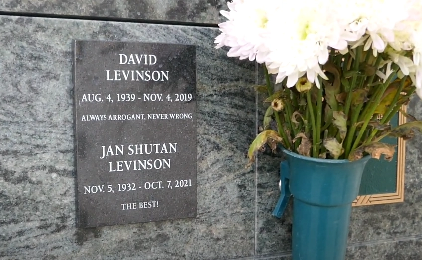 Jan Shutan's grave in Los Angeles